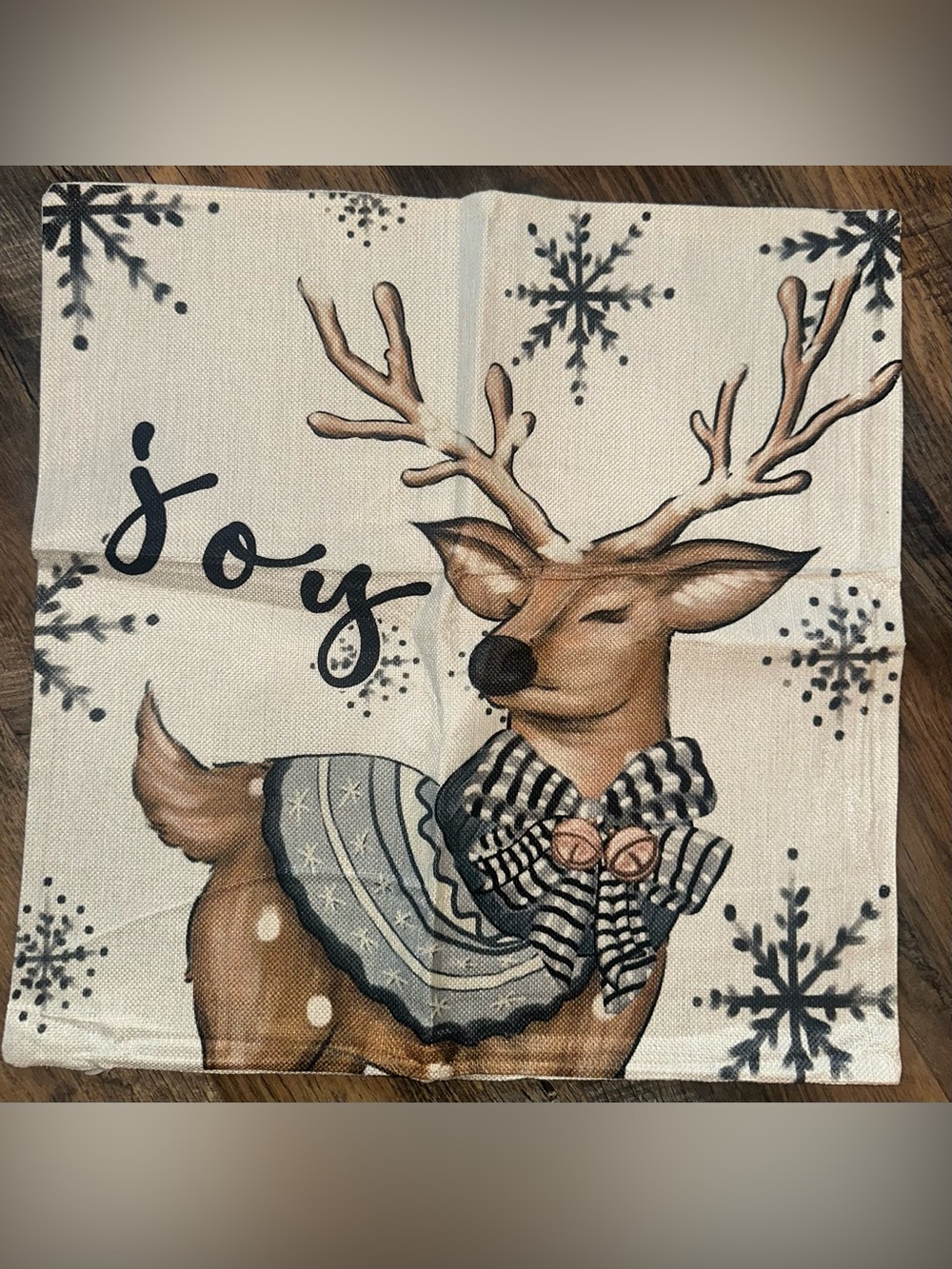 Christmas (4) Woodland Pillow Covers~ Pillow Not Included - New - Picture 5 of 8